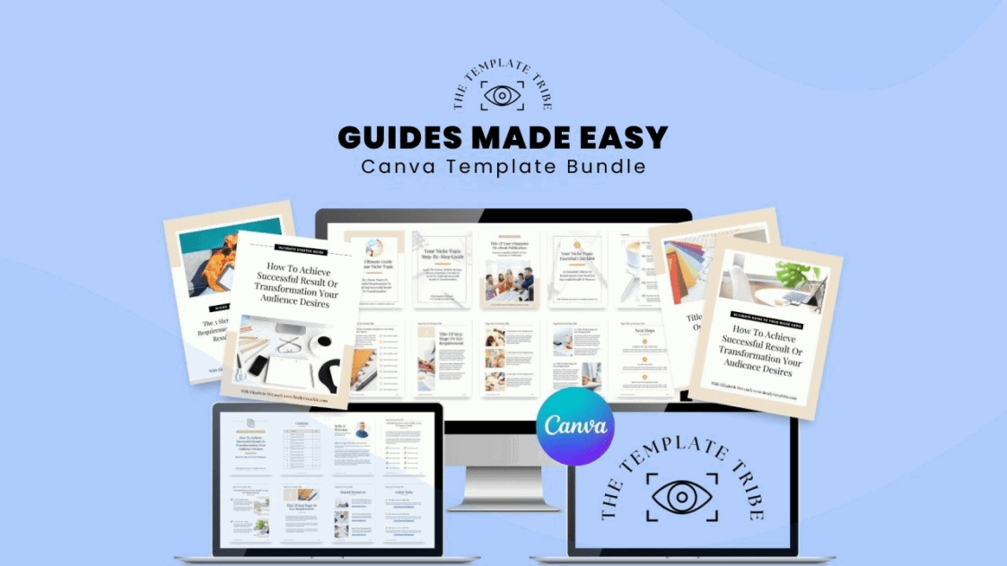 Guides Made Easy Canva Template Bundle Saas Master Wordpress And