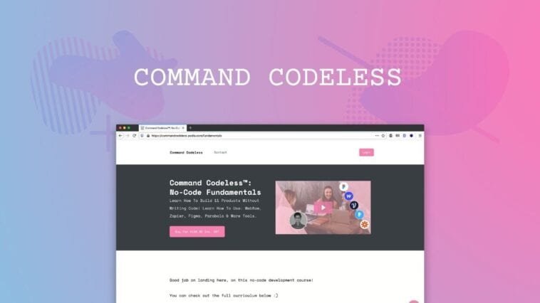 Command Codeless No-Code Fundamentals lifetime deal