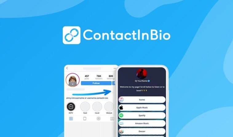 ContactInBio social media tool lifetime deal