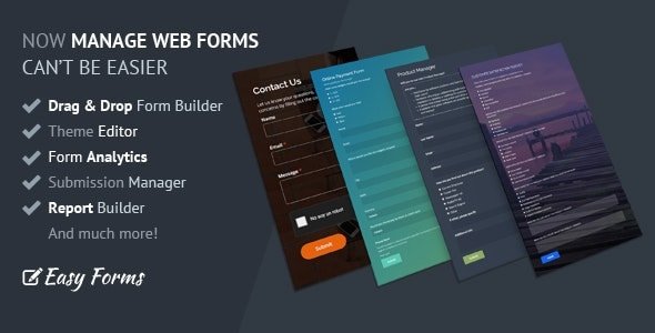 Easy Forms Advanced Form Builder and Manager PHP Scripts