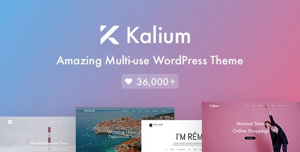 Kalium - Creative Theme for Professionals PHP Script