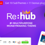 REHub - Price Comparison, Multi Vendor Marketplace, Affiliate Marketing, Community Theme PHP Script