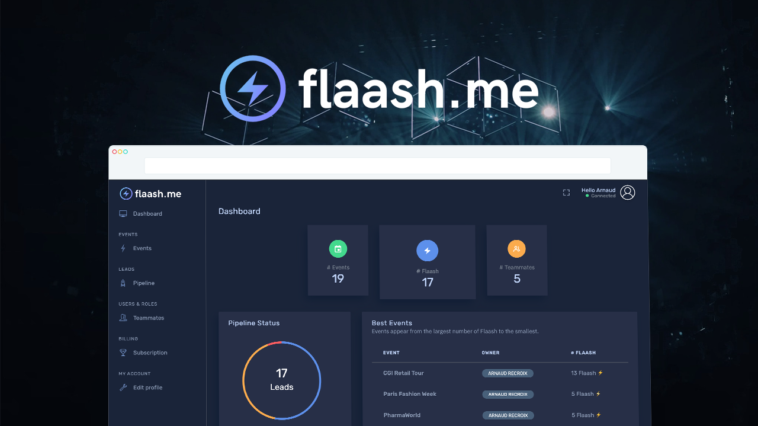 Flaash.me, lead catcher and management platform