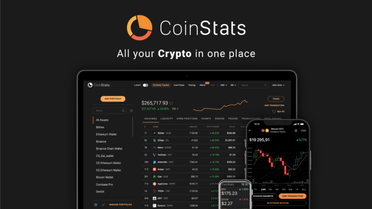 CoinStats, Do you crypto in many different exchanges, wallets, and other crypto platforms