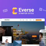 Everse WordPress Starter Sites, Ready to use professional website demos designed by UX experts