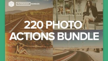 FilterGrade 220 Photoshop Actions Bundle