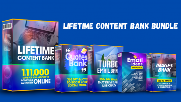 Lifetime Content Bank, Hyper-boost your sales & authority while building a powerful personal online brand.