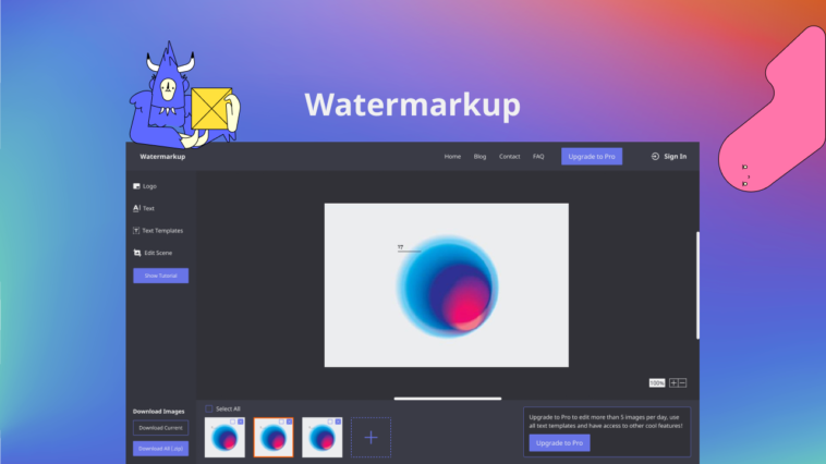 Watermarkup, When you want to share your images and designs on social media platforms....