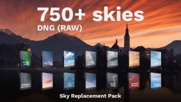 750+ Skies for Sky Replacement in Photoshop - RAW files