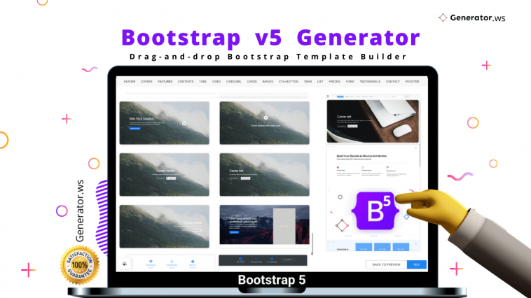 Generator.ws - Bootstrap v5 Drag-and-drop Template Builder