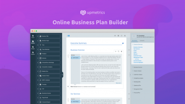 Upmetrics - an app that can turn big ideas into business plans.