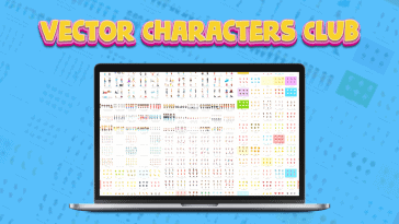 Mascot Vector Cartoon Characters Club - 300+ Editable Character Sets In 3000+ Poses