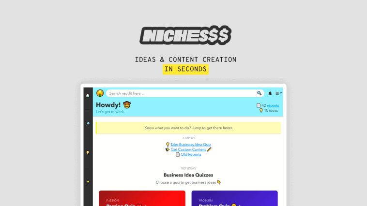 nichesss - Idea & Content Creation in seconds
