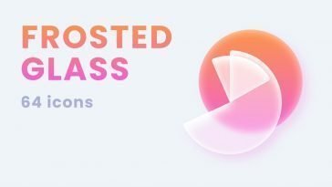Frosted Glass Icons Set