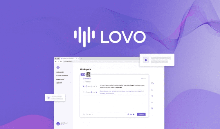LOVO - Get human-like text-to-speech capabilities with 180+ voices in 34 languages