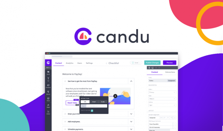 Candu - Improve the user experience with embeddable no-code web components