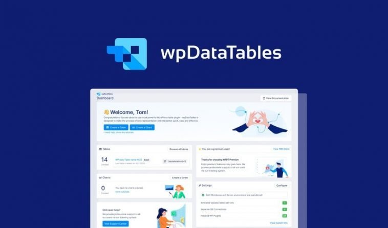 wpDataTables - Create responsive tables, graphs, and charts for WordPress