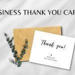 Business Thank You Card Template - Instant Download/Printable Packaging Inserts
