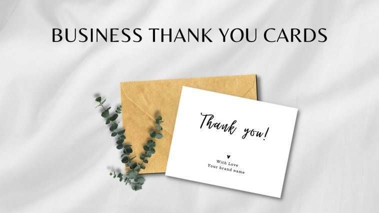 Business Thank You Card Template - Instant Download/Printable Packaging Inserts