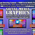 Social Media Graphics –& MARKETPLACE FACTS 2021 –& VIDEO MARKETING MEMES – Exciting, high-impact content for YOUR feeds (FB, IG, LI, Twitter, Pinterest, etc.)! Get eyeballs and engagement!