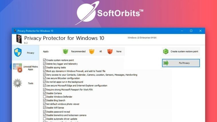 Privacy Protector for Windows 10
