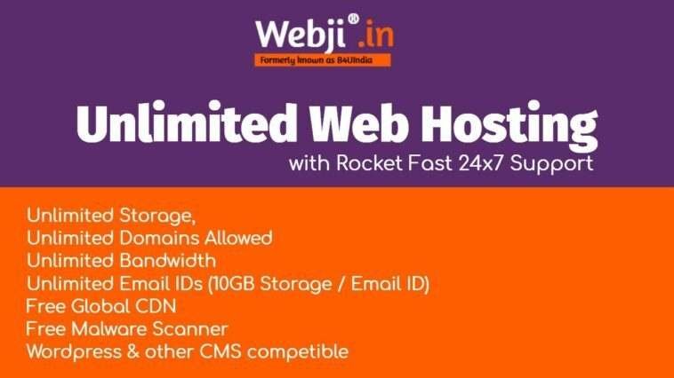 Webji Unlimited Web Hosting Plan