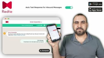 Send and receive text messages with attachments just like email REDTIE