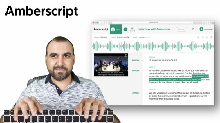 Amberscript automatically convert audio or video to text and subtitles - Appsumo REVIEW