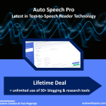 Auto Speech Pro Text To Speech Lifetime + Unlimited Use Templates & Tools
