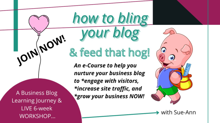 How to Bling Your Blog & Feed That Hog