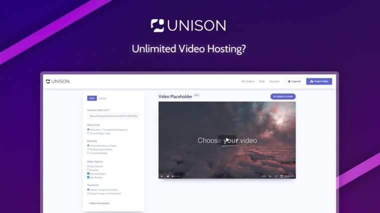 Unison - Unlimited Video Hosting