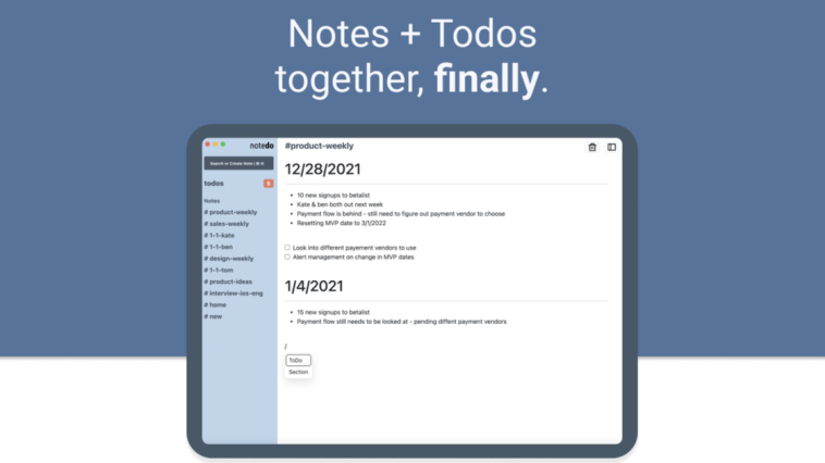 NoteDo - Notes + ToDos