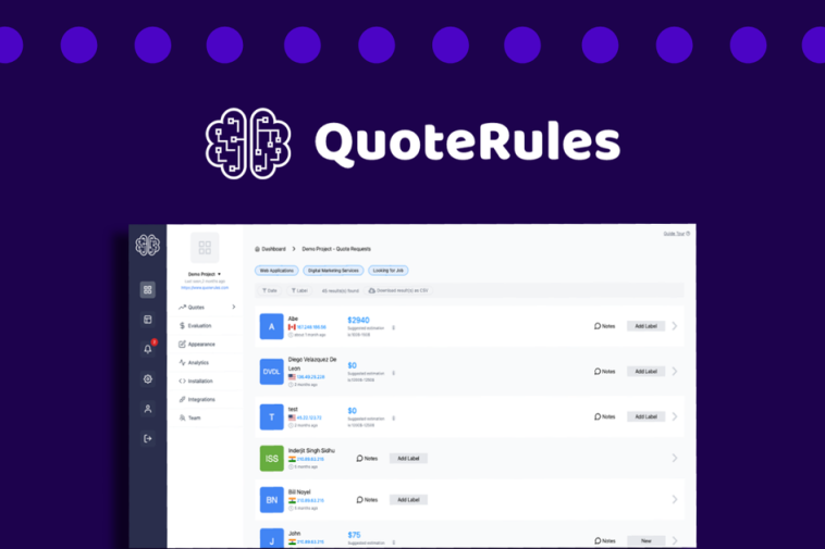QuoteRules - Automate quotes for new leads