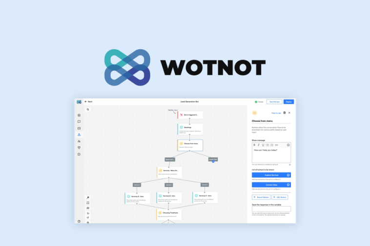 WotNot - Build a code-free chatbot