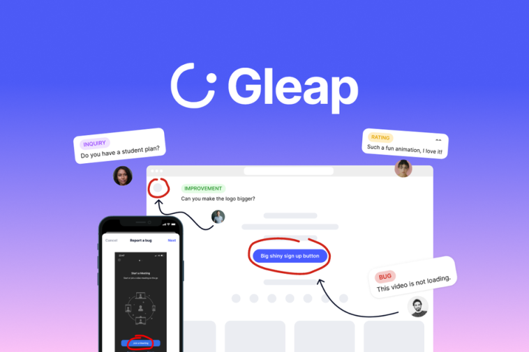 Gleap - Catch bugs with visual feedback