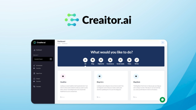 Creaitor - AI Writing Tool | Discover products. Stay weird.