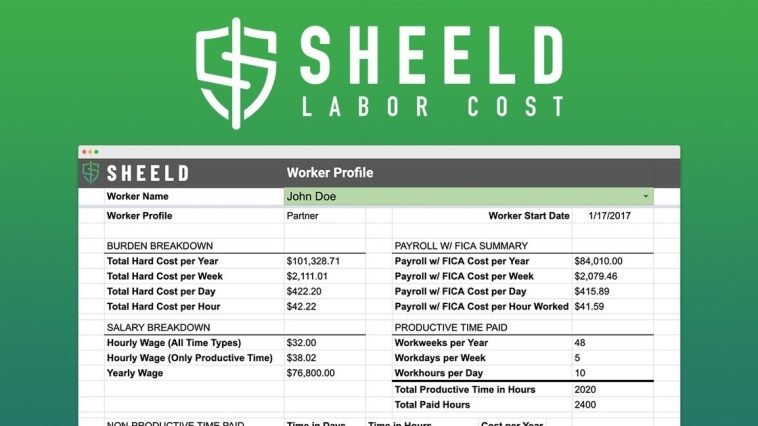 SHEELD Labor Cost - Payroll Burden Calculator | Discover products. Stay weird.