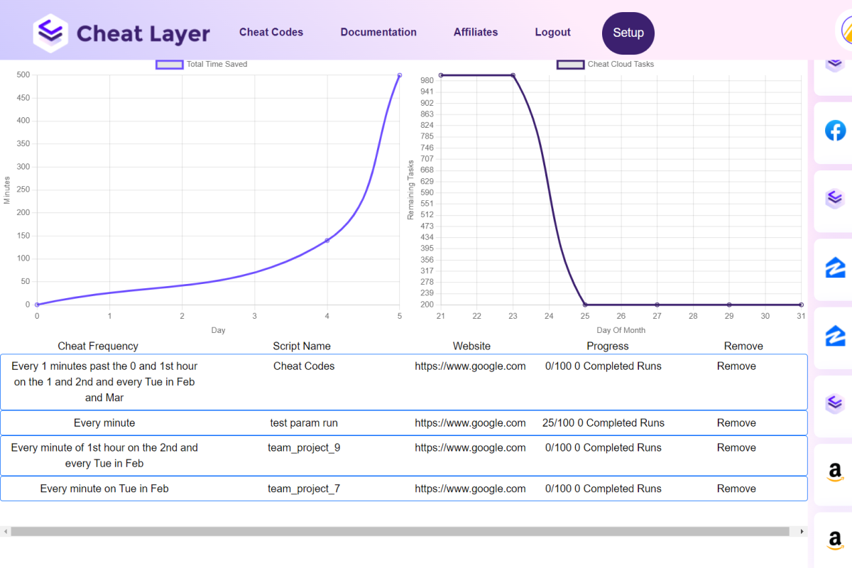 Schedule automations