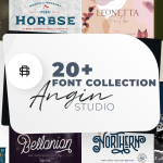 20+ Font Collection by Angin Studio | Discover products. Stay weird.