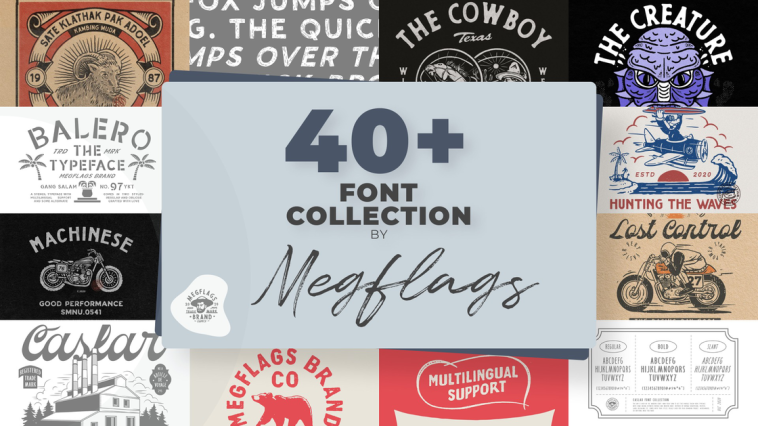 40+ Font Collection by Megflags | Discover products. Stay weird.