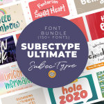 Subectype Ultimate Font Bundle (150+ Fonts) | Discover products. Stay weird.