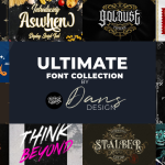 Ultimate Font Collection by Dansdesign (70 Fonts) | Discover products. Stay weird.