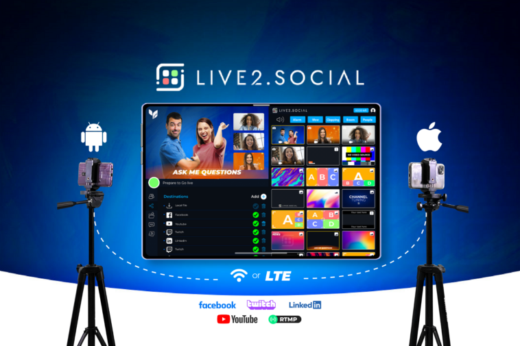 Live2.Social - Stream from multiple smart devices