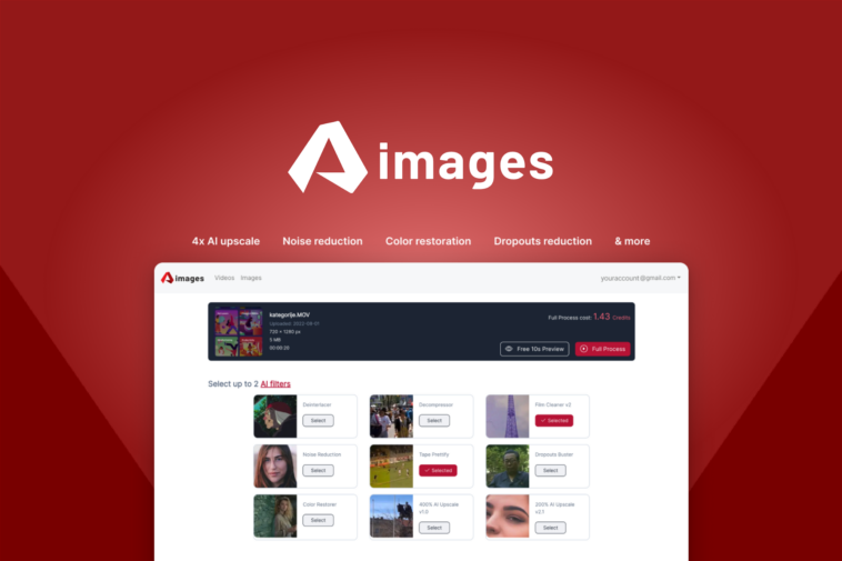 Aimages - Enhance videos and images using AI