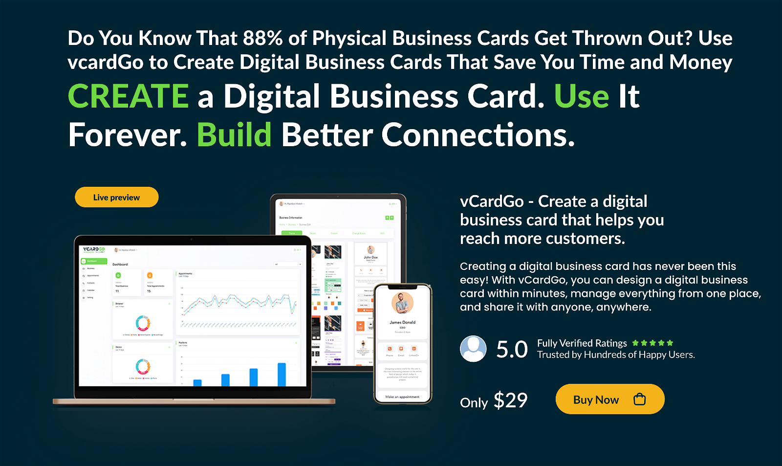 vCardGo SaaS - Digital Business Card Builder - 9