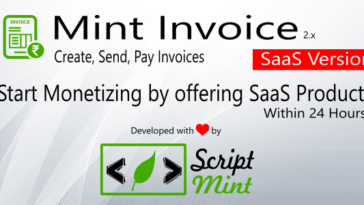 Mint Invoice SaaS Version - Create, Send, Pay Invoices, Paypal & Stripe Payment Gateway