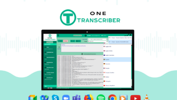 One Transcriber - Transcribe anything in real time
