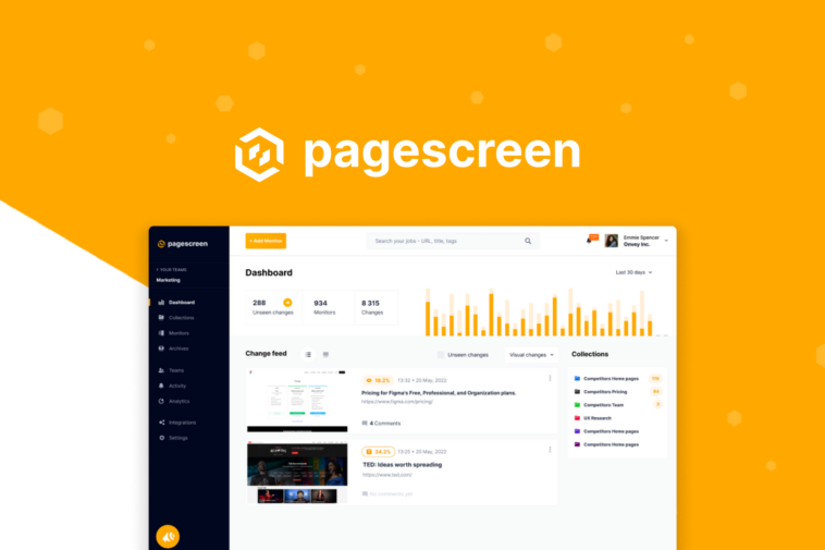 Pagescreen - Monitor visual site changes 24/7