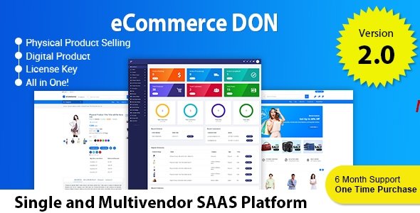 eCommerce DON - Multitenancy Multi vendor and Single vendor Online Store Platform