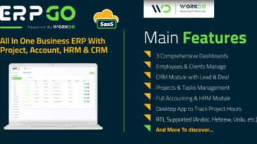 ERPGo SaaS - All In One Business ERP With Project, Account, HRM, CRM & POS